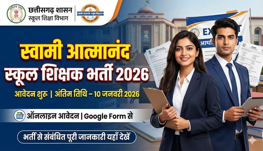 Swami Atmanand School Recruitment 2026