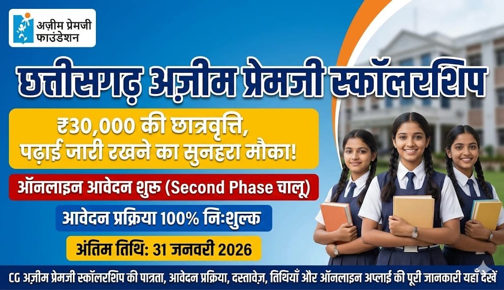 CG Azim Premji Scholarship 2026